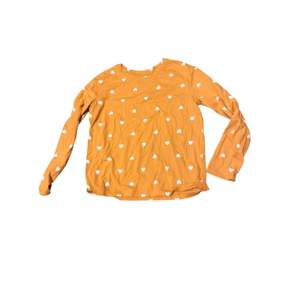 Brown With White Hearts Long Sleeve (B1)